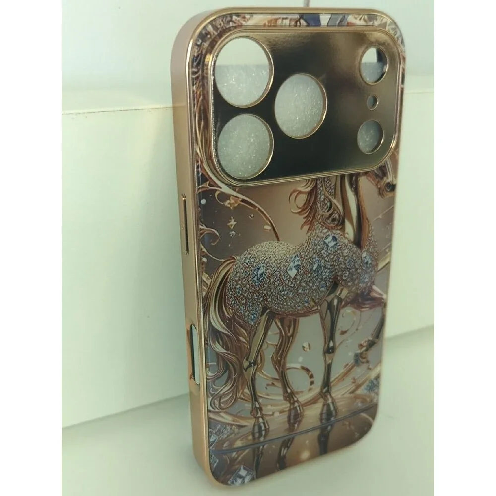 iPhone 17 Pro Back Case Horse Pattern